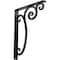 Ekena Millwork Avery Wrought Iron Bracket, (Single center brace), Powder Coated Black 1 1/2"W x 12"D x 15"H BKTM01X12X15SAV - alternate 1